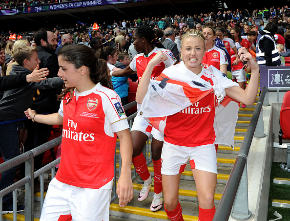 Even though she only had a cameo at FA Cup final there's no question Leah Williamson will be staring for the Gunners for a long time to come (Photo credit: David Price/Getty)