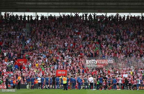 The celebrations that followed the end of the 2015-16 season seem a world away now. Photo: Getty.