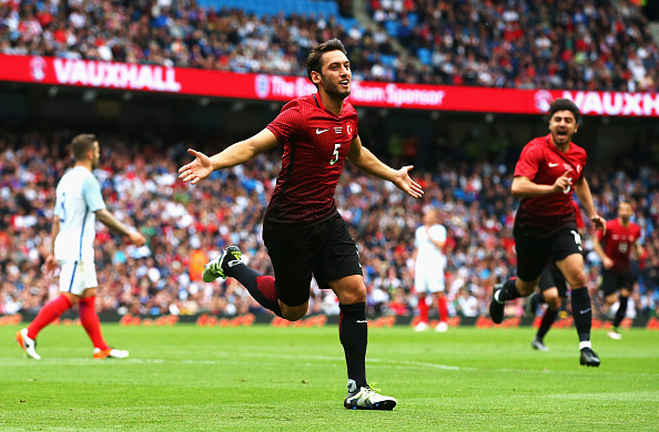 Calhanoglu's recent rise to prominence in European football makes him a poster boy for Turkey this summer. (Photo: Alex Livesey/Getty Images)