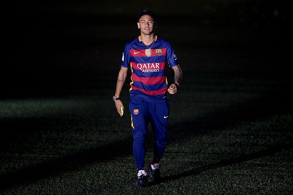 Neymar expresó su felicidad en la celebración del Doblete | Getty Images