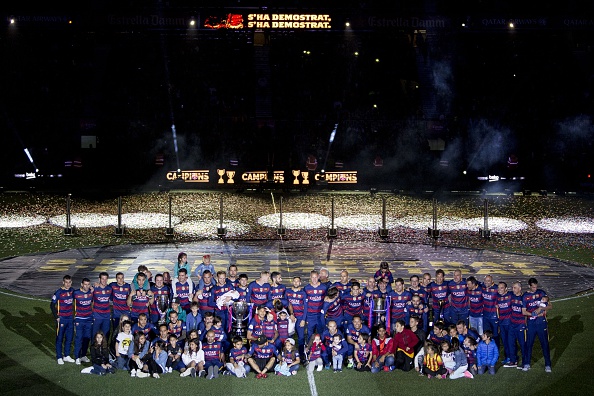 La fiesta del Camp Nou, con la primera plantilla | Getty Images