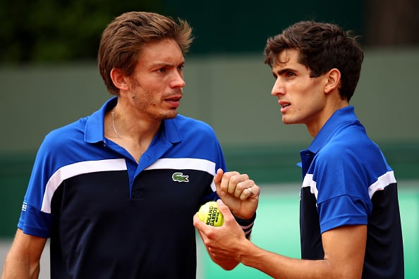 Nico Mahut and Pierre-Bugues Herbert at Roland Garros (Photo: Clive Brunskill/Getty Images)