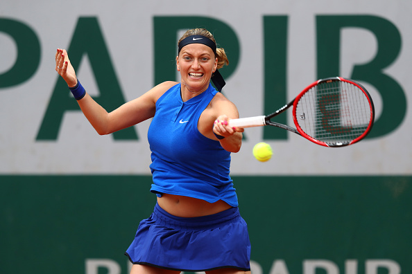 Kvitova clawed her way back into the match, winning a second set tiebreak/Julian Finney/Getty Images