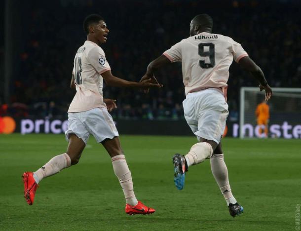 Marcus y Lukaku / Foto: Twitter oficial del Manchester United