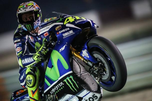 Rossi durante los últimos test en Qatar | Foto: Movistar Yamaha MotoGP