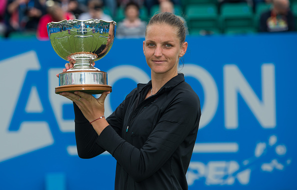Pliskova with her first title of the year and her first on grass | Photo: Jon Buckle/Getty Images