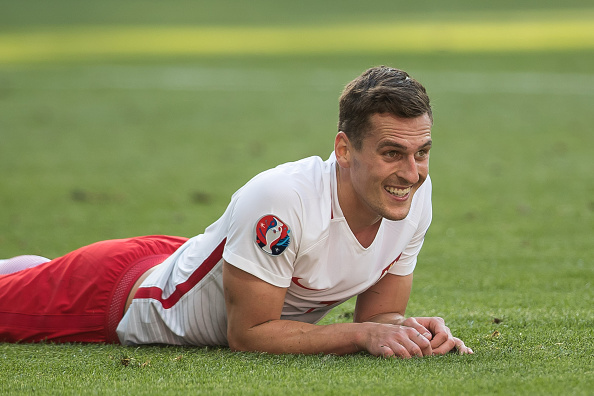 Milik was guilty of missing some big chances yesterday. (Photo: Foto Olimpik/NurPhoto via Getty Images)