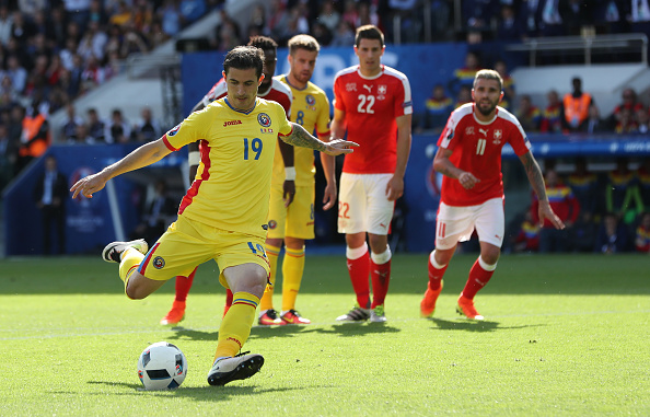 Both of Romania's goals at Euro 2016 have come from Bogdan Stancu - and from the spot. (Photo: Ian MacNicol/Getty Images)