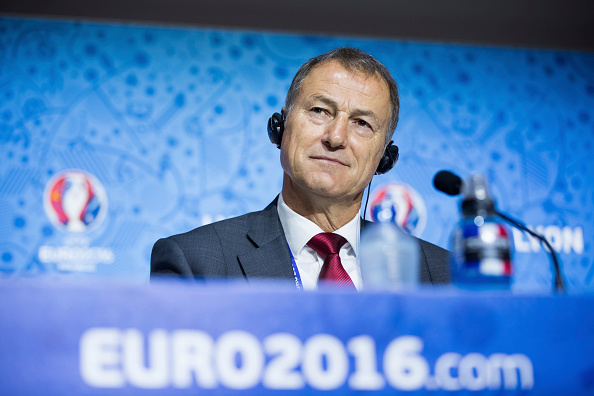 Gianni De Biasi was full of positives in his pre-match presser. (Photo: Handout/UEFA via Getty Images)