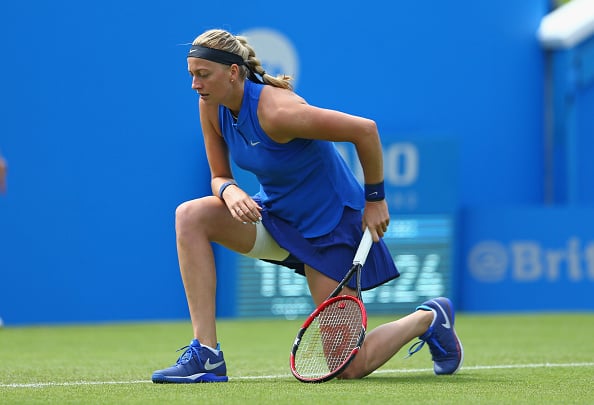 Kvitova failed to win back-to-back matches during grass court tournaments in Birmingham and Eastbourne. Photo credit: Steve Bardens/Getty Images.