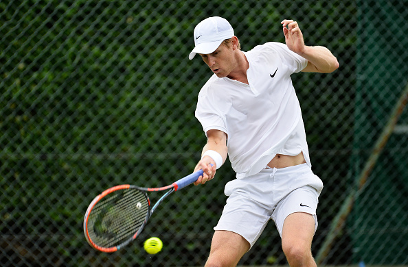 Luke Saville hitting a forehand (Photo: Justin Setterfield/Getty Images) 