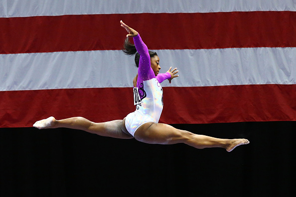 Biles was nearly perfect in dominating the field in St. Louis/Photo Source: Dilip Vishwanat/Getty Images