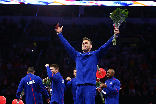 Sam Mikulak celebrates a return to the Olympic games/Getty Images