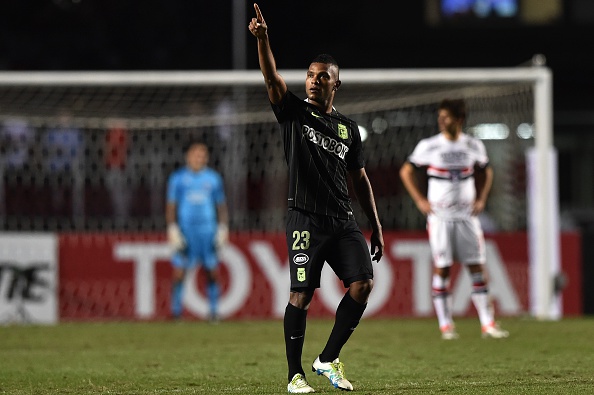 Miguel Borja marcou dois gols no Morumbi (Foto: Getty Images)