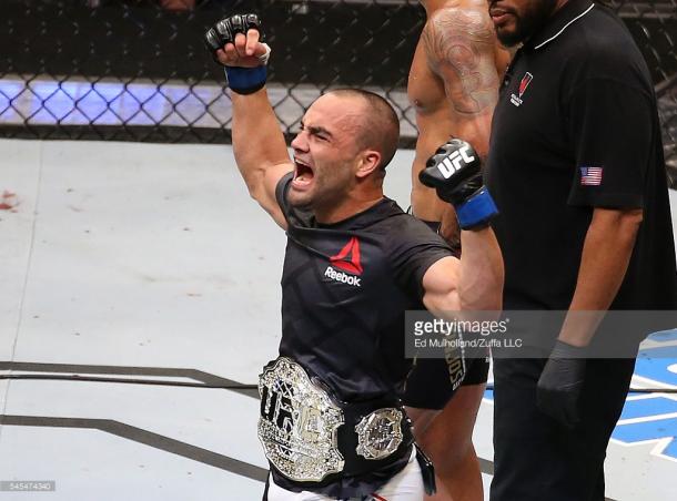 Conor McGregor will be hoping to rip the belt away from this man, Eddie Alvarez | Photo: Getty/Ed Mulholland/Zuffa LLC
