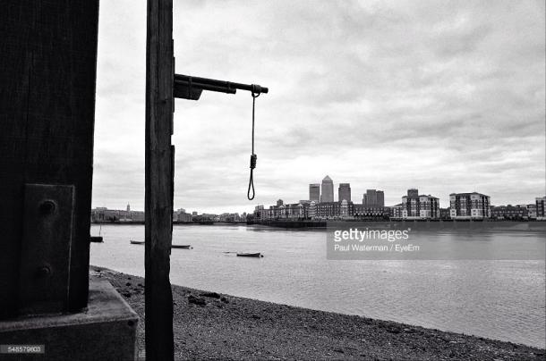 Gallows by the river. (Photo: Paul Waterman/Getty Images)