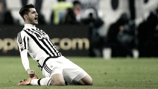 Morata celebra un gol con la Juventus de Turín | Foto: Página web Juventus de Turín