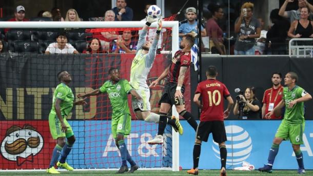 Stefan Frei put in a strong performance today for Seattle | Source: Jason Getz-USA TODAY Sports