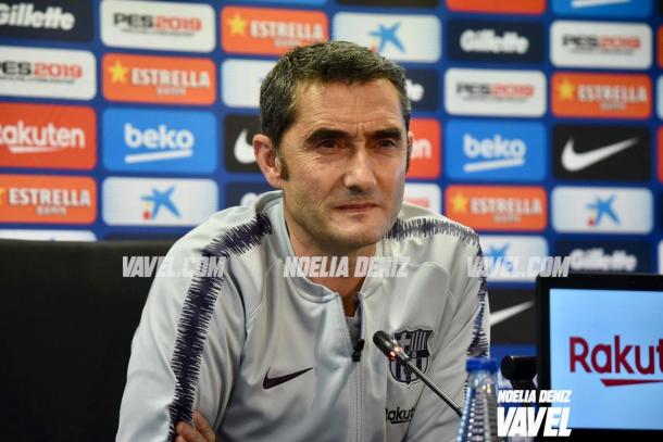 Ernesto Valverde en rueda de prensa | Foto: Noelia Déniz - VAVEL