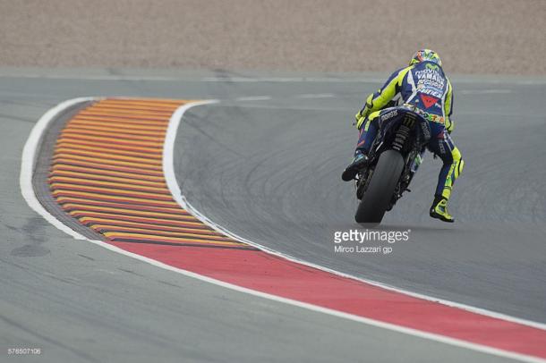 Movistar Yamaha rider Valentino Rossi  fourth quickest - Getty Images