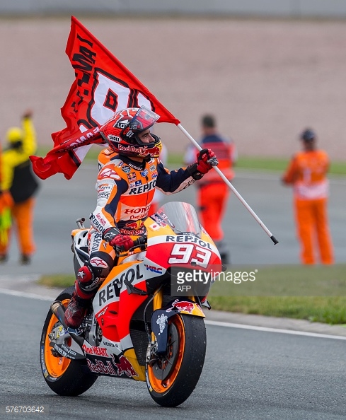 Marquez celebrating his win - Getty Images