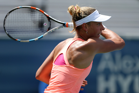 Wickmayer capitalizes on the only break point to take the lead | Photo: Matthew Hazlett/Getty Images
