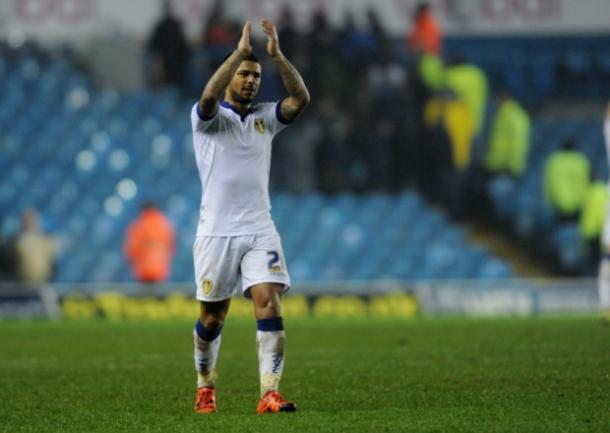 Bridcutt appreciating the Leeds' fans' support. (Photo: Yorkshire Evening Post)