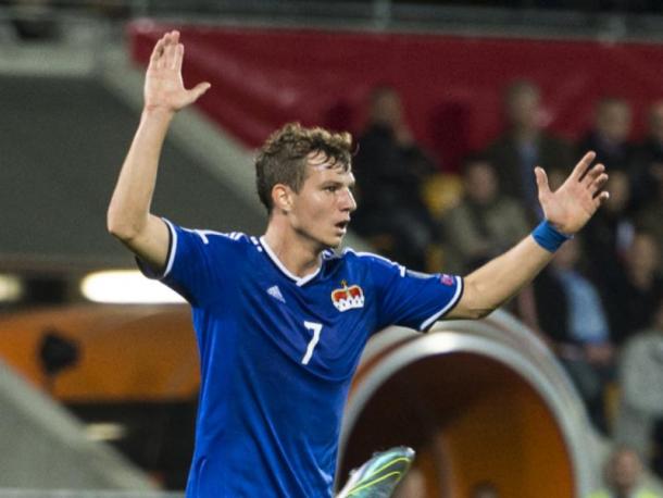 Marcel Büchel is Liechtenstein's danger man. (Photo: Keystone/Dominic Steinmann)