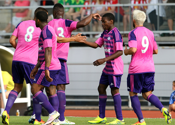 Joel Asoro is congratulated by teammates having scored against Dijon. Could he be the club's next big thing? (Photo: Ian Horrocks/Sunderland AFC via Getty Images)