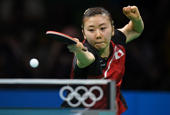 The Japanese's backhand barely missed today | Photo: Jim Watson/Getty Images