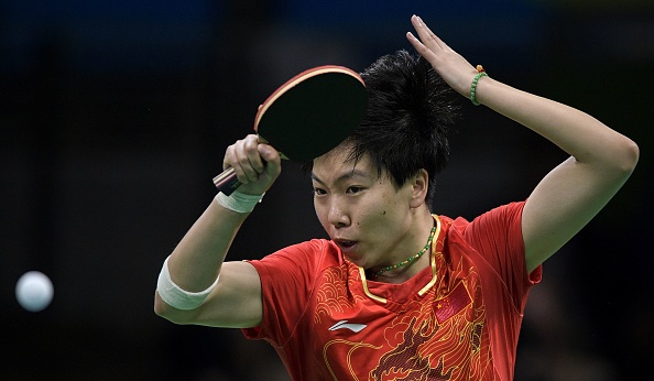 Li in control of the match from the very start | Photo: Juan Mabromata/Getty Images