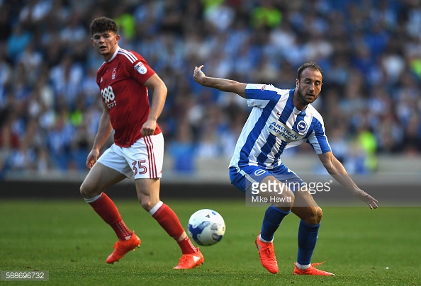 Oliver Burke made a blistering start to the season at Forest. (picture: Getty Images / Mike Hewitt)