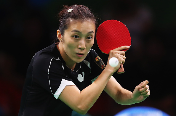 Han with the huge lead in the second singles match | Photo: Ryan Pierse/Getty Images
