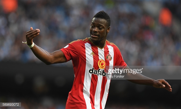 Lamine Kone during Sunderland's 1-0 defeat to Manchester City | Photo: Getty Images