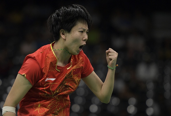 Li gives China the lead | Photo: Juan Mabromata/Getty Images