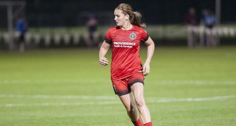 Thorns' midfielder Lindsey Horan is the current leading goal scorer of the NWSL with two. Photo provided by Portland Thorns FC Twitter.