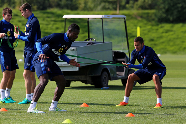 Supposed wantaway defender Lamine Kone in training with Sunderland. | Photo: Getty Images