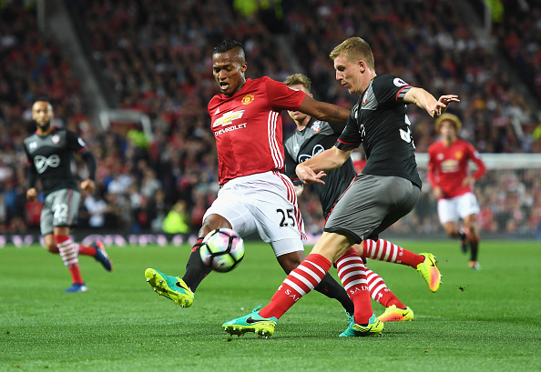 Antonio Valencia in action during Manchester United's 2-0 win over Southampton | Photo: Getty Images