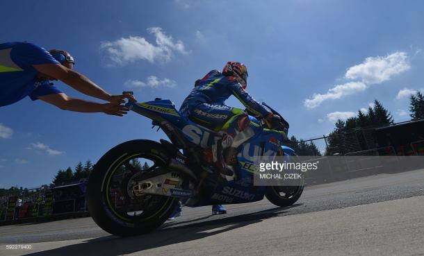 Vinales exiting the pits - Getty Images