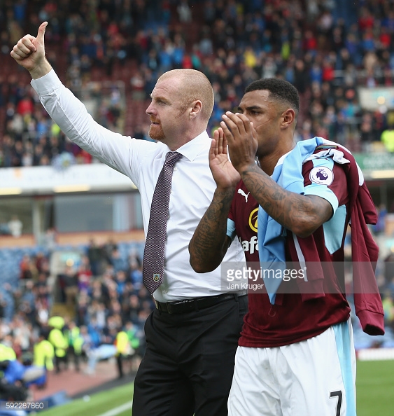 Dyche appreciates the support of the Burnley fans (photo: Getty Images)