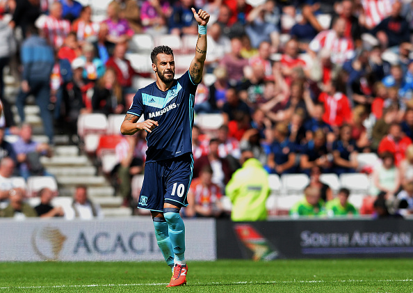 Above: One of Middlesbrough's summer signings Alvaro Negredo in action during their 2-1 win over Middlesbrough | Photo: Getty Images