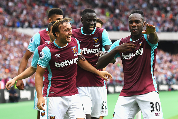 Above: Michail Antonio celebrarting his goal in West Ham's 2-1 win over Bournemouth | Photo: Getty Images