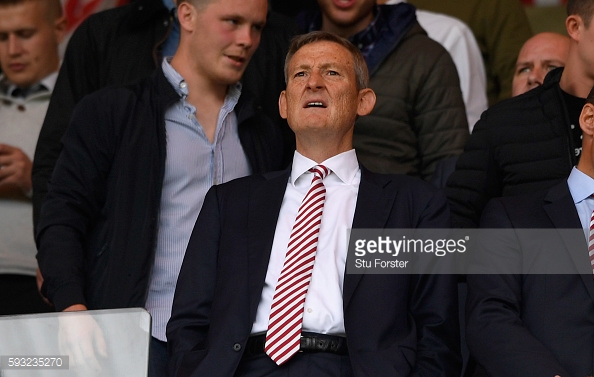 Above: Sunderland owner Ellis Short watching the 2-1 defeat to Middlesbrough | Photo: Getty Images 