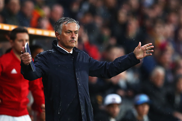 Jose Mourinho on the touchline during Manchester United's 1-0 win over Hull City | Photo: Getty Images