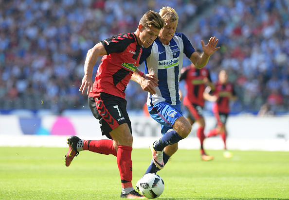 Hertha's Per Skjelbred (right) will captain Norway if able to start. | Photo: Getty