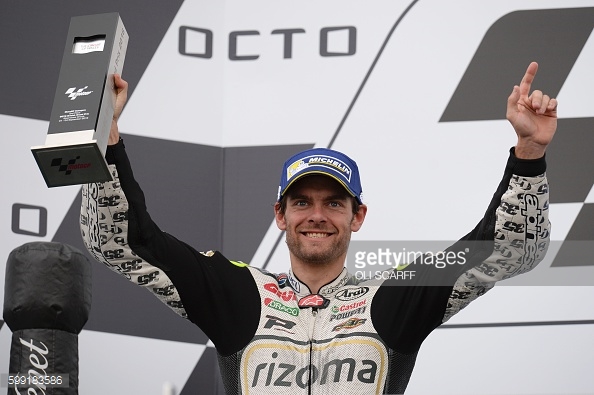 Podium for Cal Crutchlow who finished the British GP at Silverstone in second - www.facebook.com (Cal Crutchlow)