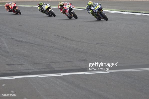 Rossi fends off Iannone, Crutchlow and Marquez at Silverstone - Getty Images