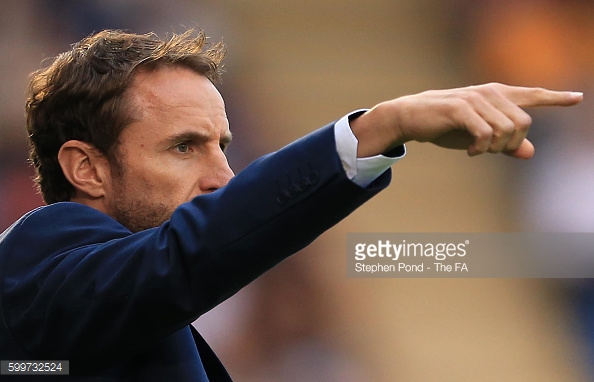 Above: Gareth Southgate will take charge of the next four matches of the England senior side, after Sam Allardyce's exit | Photo: Getty Images
