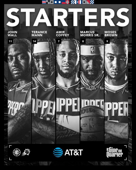 Quinteto inicial Clippers/Imagen:LAClippers