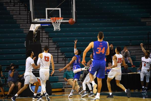 Hutchison goes in for the game-winning layup/Photo: Joe Faraoni/ESPN Images